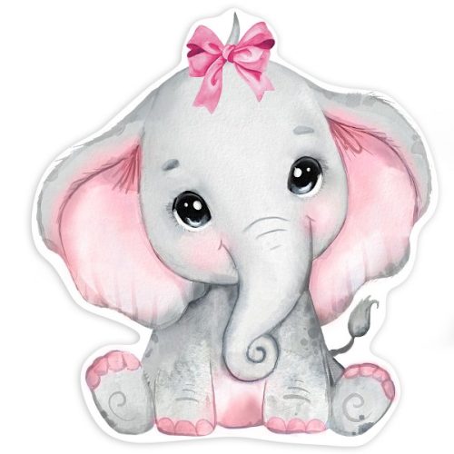 Διακοσμητική ξύλινη φιγούρα Ελεφαντάκι κορίτσι