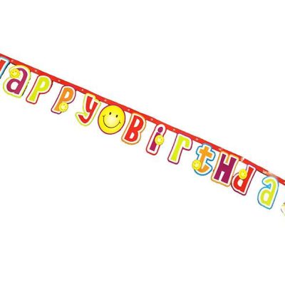 Διακοσμητικό μπάνερ Happy Birthday 1,85μ