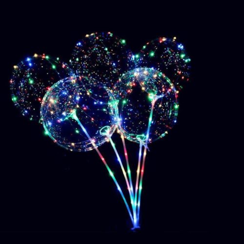 Διάφανο Στήριγμα για μπαλόνια LED - 70cm 50 τεμ