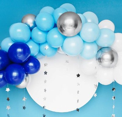 DIY Γιρλάντα με Μπαλόνια αποχρώσεις του Μπλε 60 τεμ