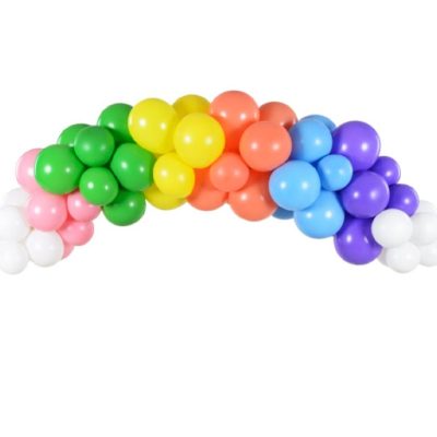 DIY Γιρλάντα με Μπαλόνια Rainbow 60 τεμ