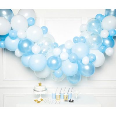 DIY Γιρλάντα Μπαλονιών Γαλάζιο 70 μπαλόνια