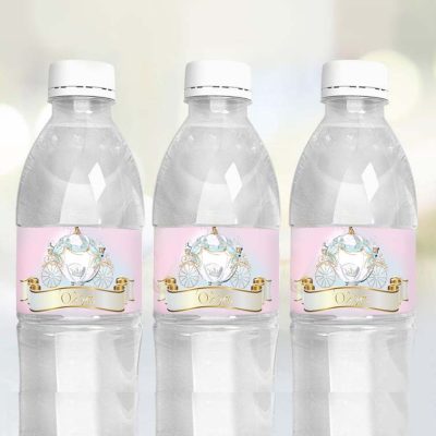 Ετικέτες για μπουκάλια νερού Σταχτοπούτα (8 τεμ)