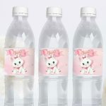 Ετικέτες για μπουκάλια νερού Γατούλα Marie (8 τεμ)