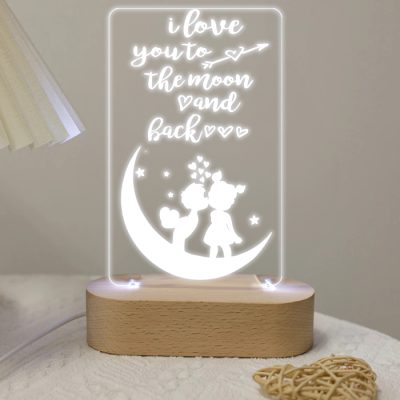 Φωτιστικό led & plexiglass - Τo the Moon and Back