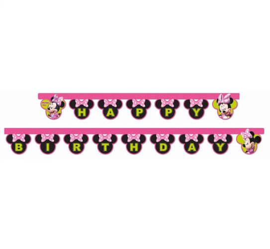 Γιρλάντα Happy Birthday Minnie Mouse