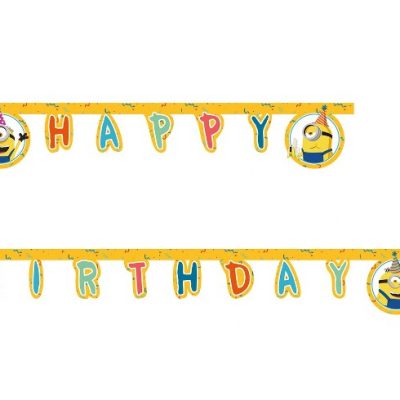 Γιρλάντα Happy Birthday Minions 200cm