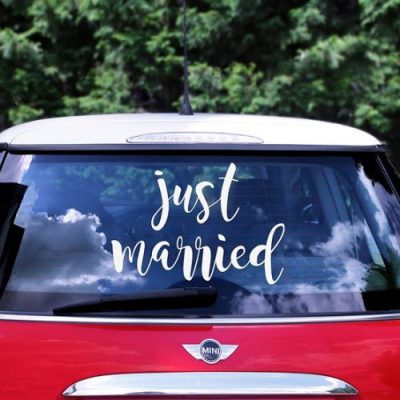 Just Married Αυτοκόλλητο
