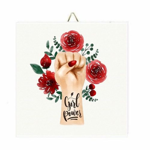 Καδράκι Girl Power floral