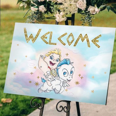 Καμβάς Βάπτισης Welcome - baby Ηρακλής