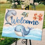 Καμβάς Βάπτισης Welcome Θάλασσα