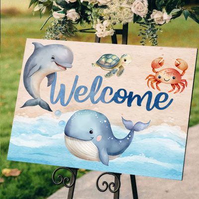 Καμβάς Βάπτισης Welcome Θάλασσα