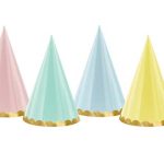 Καπελάκια διάφορα χρώματα παστέλ 6 τεμ