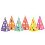 Καπελάκια πάρτυ Πουά Mix 6 τεμ