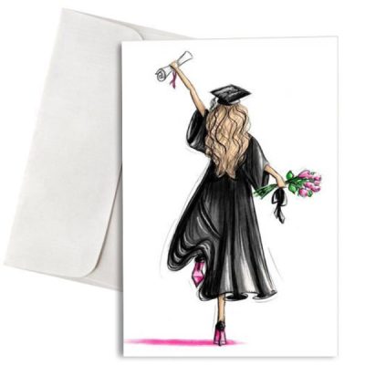 Κάρτα Αποφοίτησης "Girl Graduating"