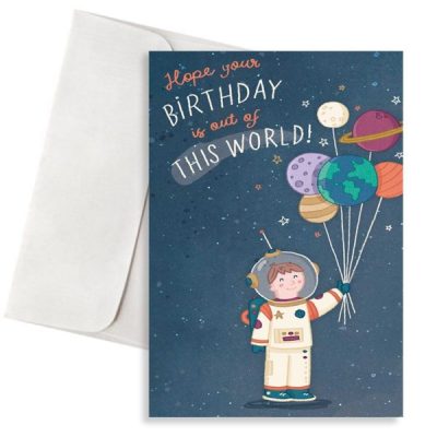 Κάρτα Γενεθλίων - Aστροναύτης