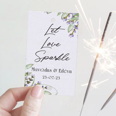 Καρτάκι γάμου για Sparkler (10 τεμ)