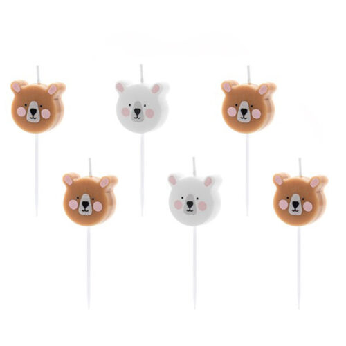 Κεράκια Αρκουδάκια 6 τεμ