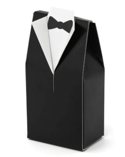 Κουτί για μπομπονιέρα κοστούμι Γαμπρού 10 τεμ