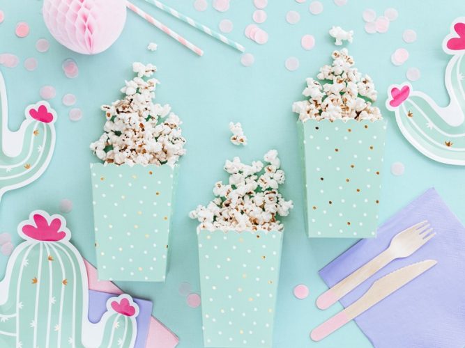 Κουτί Popcorn Βεραμάν με πουά 6 τεμ
