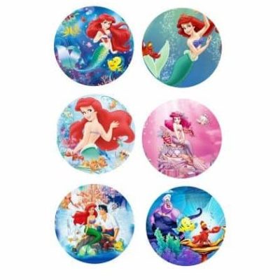 Κονκάρδες Μικρή Γοργόνα (6 τεμ)