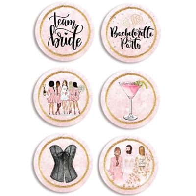 Κονκάρδες Bachelorette Party (6 τεμ)