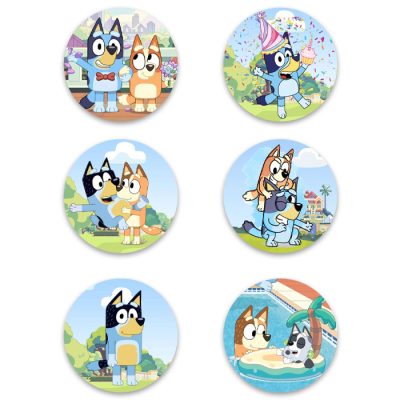 Κονκάρδες Bluey (6 τεμ)