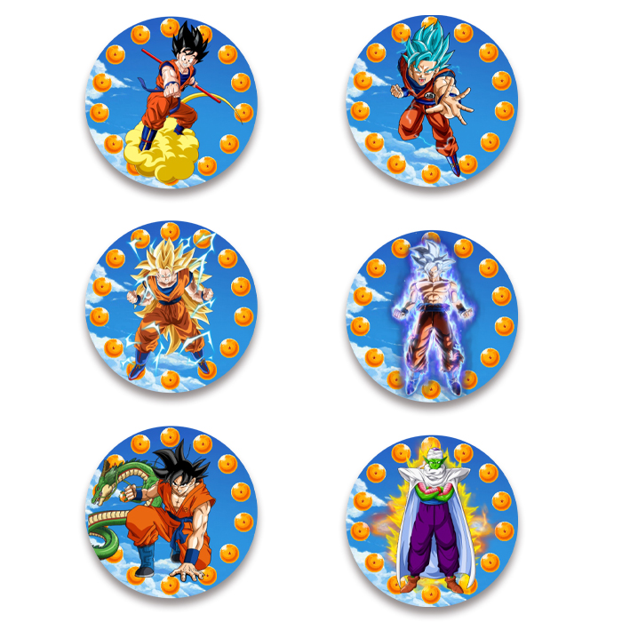 Κονκάρδες Dragon Ball (6 τεμ) Κονκάρδες Dragon Ball (6 τεμ)