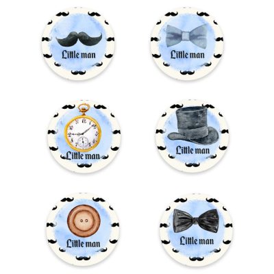 Κονκάρδες Little Man (6 τεμ)