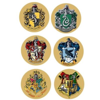 Κονκάρδες οίκοι Hogwarts (6 τεμ)