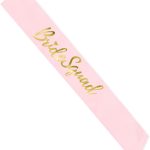 Κορδέλα ροζ σατέν Bride Squad