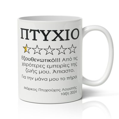 Κούπα Αποφοίτησης - Αξιολόγηση πτυχίου