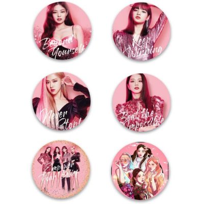 Ξύλινες Κονκάρδες Blackpink (6 τεμ)