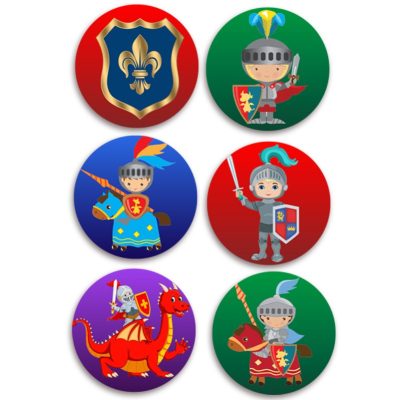 Ξύλινες Κονκάρδες Ιππότης (6 τεμ)