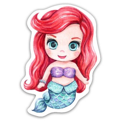 Ξύλινη διακοσμητική Μικρή Γοργόνα