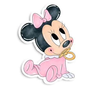 Ξύλινη Διακοσμητική φιγούρα Baby Minnie