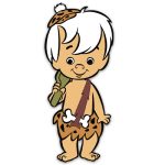 Ξύλινη Διακοσμητική φιγούρα Flintstones - Μπαμ Μπαμ