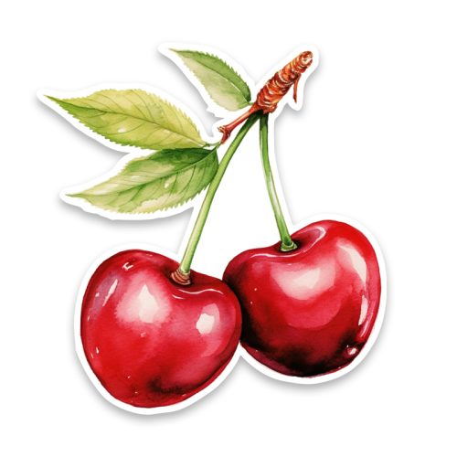 Ξύλινη διακοσμητική φιγούρα Κεράσι