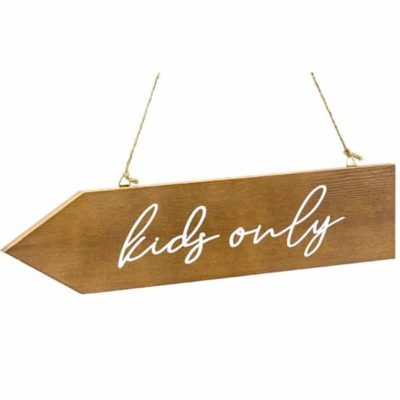 Ξύλινη διακοσμητική ταμπέλα Kids Οnly