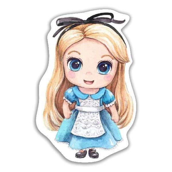 Ξύλινη διακοσμητική Φιγούρα Αλίκη στην χώρα τον θαυμάτων