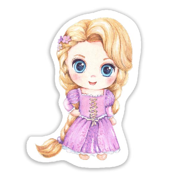 Ξύλινη διακοσμητική Φιγούρα Ραπουνζέλ Ξύλινη διακοσμητική Φιγούρα Ραπουνζέλ