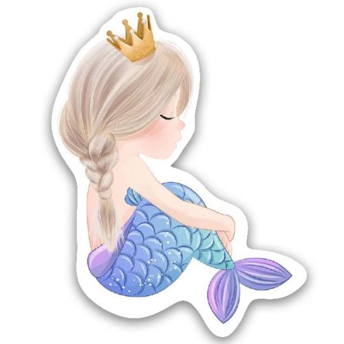 Ξύλινο διακοσμητικό Καθιστή Γοργόνα