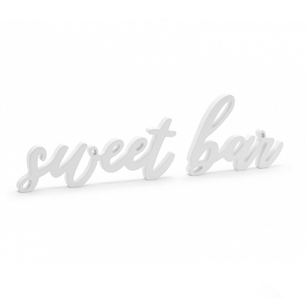 Ξύλινο διακοσμητικό τραπεζιού λευκό Sweet Bar Ξύλινο διακοσμητικό τραπεζιού λευκό Sweet Bar