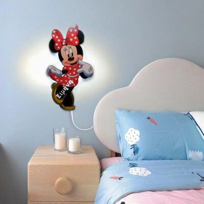 Ξύλινο Φωτιστικό - Minnie Mouse