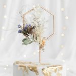 Ξύλινο Topper τούρτας Εξάγωνο