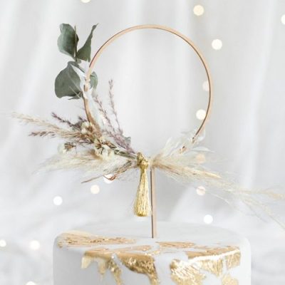 Ξύλινο Topper τούρτας Στρογγυλό