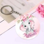 Μαγνητάκι/Μπρελόκ Ελεφαντάκι κορίτσι