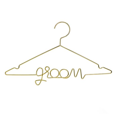 Μεταλλική χρυσή κρεμάστρα Groom