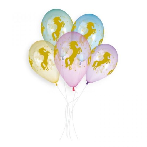 Μπαλόνια Μονόκερος Crystal Rainbow 13″ 25 τεμ