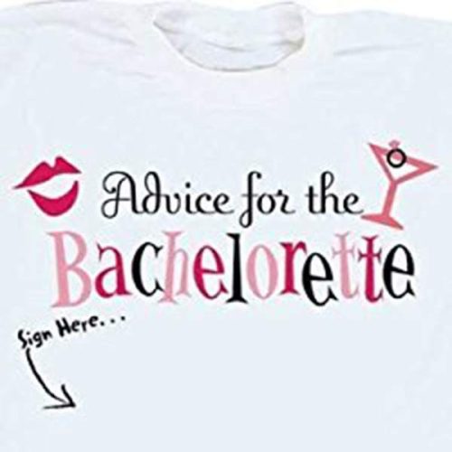 Μπλουζακι Advice for the Bride με μαρκαδόρο